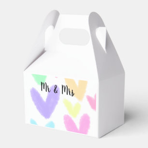 Ballotins Cœur simple style de texte minimal mariage M & Mme