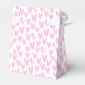 Ballotins Cœurs abstraits roses sur fond blanc (Arrière)