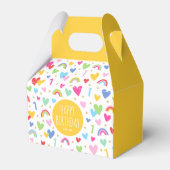 Ballotins Coeurs arc-en-ciel 1er anniversaire Nom de fête Ja (Verso)