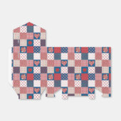 Ballotins Coeurs chics et Rose Faux Patchwork Ballotin (Déplié)