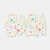 Ballotins Coeurs colorés mignons Ballotin Baby shower (Déplié)