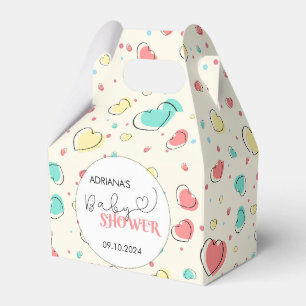 Ballotins Coeurs colorés mignons Ballotin Baby shower