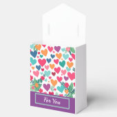 Ballotins Coeurs colorés personnalisés (Ouvert)