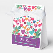 Ballotins Coeurs colorés personnalisés (Verso)