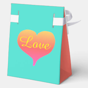 Ballotins Coeurs coucher de soleil romantique Corail