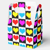 Ballotins Coeurs d'amour colorés Bloc géométrique Imprimer (Ouvert)