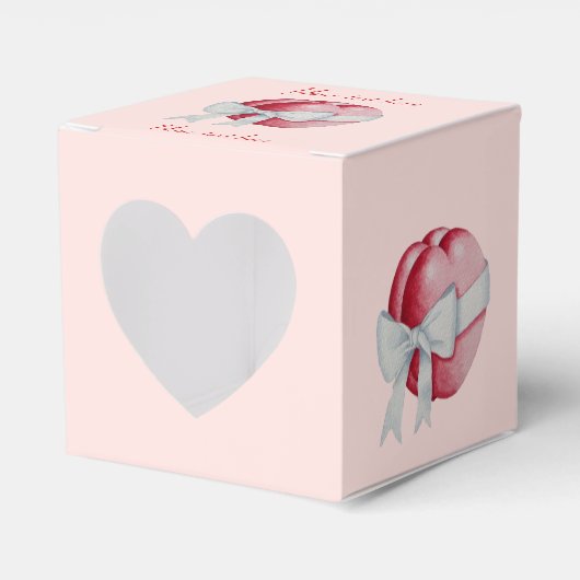 Ballotins cœurs d'amour rouges romantiques pour la Saint-Val (Verso)