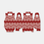 Ballotins Coeurs de dentelle blanche sur un riche Arrière -  (Déplié)