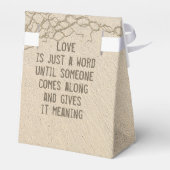 Ballotins Coeurs de mariage de plage avec citation (Arrière)