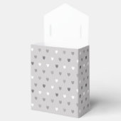 Ballotins Coeurs de polka minuscules dans les tons gris (Ouvert)