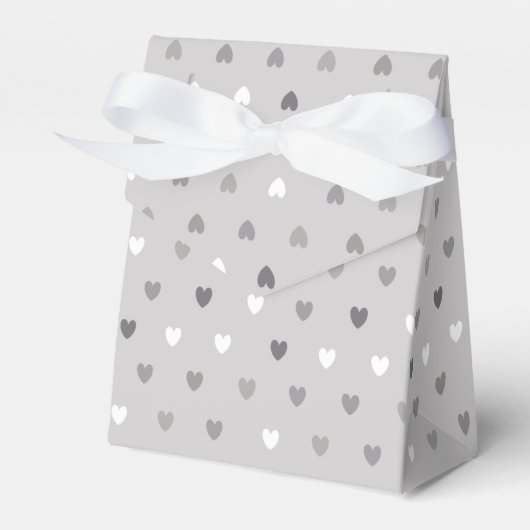 Ballotins Coeurs de polka minuscules dans les tons gris (Verso)