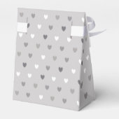 Ballotins Coeurs de polka minuscules dans les tons gris (Arrière)