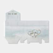 Ballotins Coeurs de sable sur aquarelle avec Starfish (Déplié)