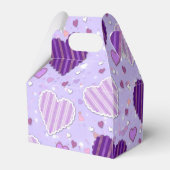 Ballotins Coeurs en patchwork violet (Arrière)