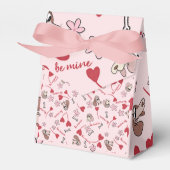 Ballotins Coeurs et Basset Hounds Design Motif (Verso)