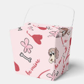 Ballotins Coeurs et Basset Hounds Design Motif (Recto)