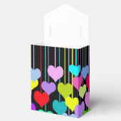 Ballotins Coeurs pendants sur le noir (Ouvert)