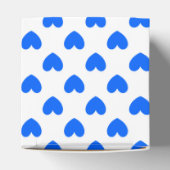 Ballotins Coeurs polka bleu sur blanc (Haut)