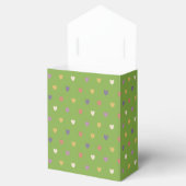 Ballotins Coeurs Polka sur vert vert (Ouvert)