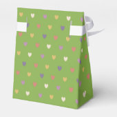 Ballotins Coeurs Polka sur vert vert (Arrière)