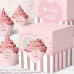 Ballotins Coeurs - rose et blanc avec rayures Fenêtre Coeur<br><div class="desc">Coeurs blancs et roses sur un arrière - plan rose pâle. Des rayures blanches et roses foncées le long du fond. Toutes les couleurs peuvent être customisées dans le bouton "modifier l'outil de conception" (en bas de la fenêtre "personnaliser"). D'autres couleurs prédéfinies (listes de produits) sont également disponibles. Si vous...</div>