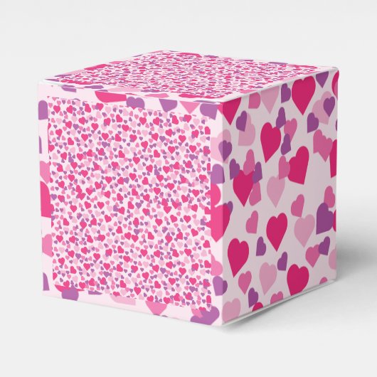 Ballotins Coeurs roses d'amour pour la Saint Valentin (Verso)