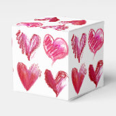 Ballotins Coeurs roses rouges 4 Boîte en papier (Verso)