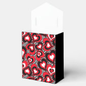 Ballotins Cœurs, rouge, noir, blanc, Saint-Valentin . (Ouvert)