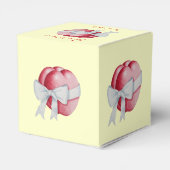 Ballotins coeurs rouges attachés avec des arcs blancs pour l (Arrière)