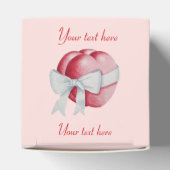 Ballotins Coeurs rouges romantiques attachés avec un ruban b (Haut)