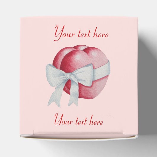 Ballotins Coeurs rouges romantiques attachés avec un ruban b (Haut)