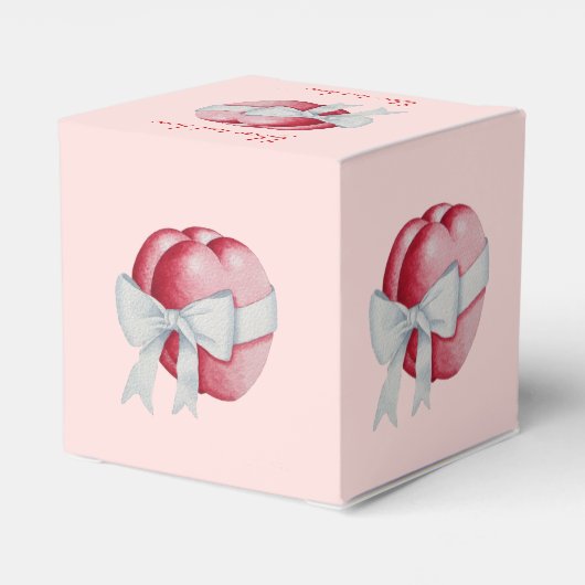 Ballotins Coeurs rouges romantiques attachés avec un ruban b (Arrière)