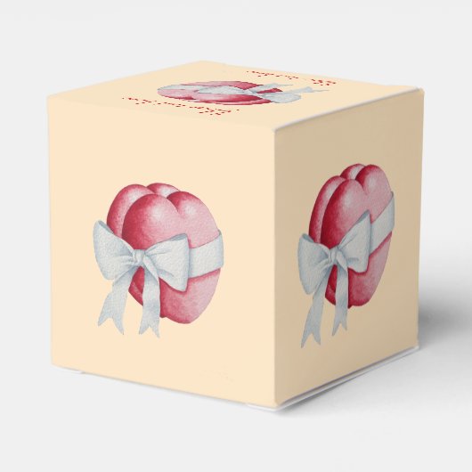 Ballotins Coeurs rouges romantiques attachés avec un ruban b (Arrière)