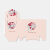 Ballotins Coeurs rouges romantiques attachés avec un ruban b (Déplié)