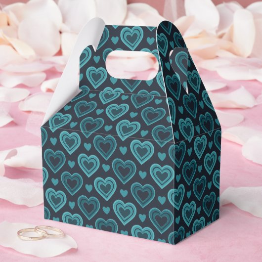 Ballotins Coeurs turquoises (Mariage)