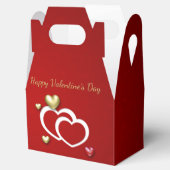 Ballotins Coeurs Valentin Rouge Or Moderne (Ouvert)