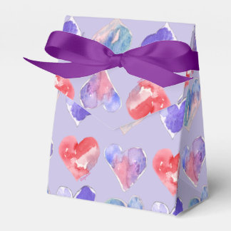 Ballotins Coeurs violets violets 5 Boîte en papier