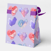 Ballotins Coeurs violets violets 5 Boîte en papier (Arrière)