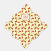 Ballotins Coffret cadeau en cachemire de Noël rouge crème (Déplié)