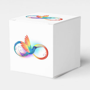 Ballotins Colibri arc-en-ciel avec symbole d'infini