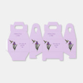 Ballotins Colibri et fleur d'iris personnalisé  (Déplié)