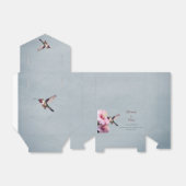 Ballotins Colibri et Mariage d'Hibiscus | Bleu (Déplié)