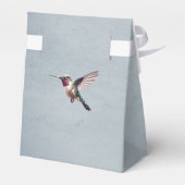 Ballotins Colibri et Mariage d'Hibiscus | Bleu (Arrière)