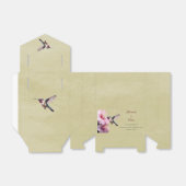 Ballotins Colibri et Mariage d'Hibiscus | Jaune (Déplié)