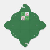 Ballotins Collage photo vert fête d'anniversaire personnalis (Déplié)