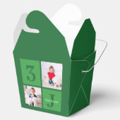 Ballotins Collage photo vert fête d'anniversaire personnalis (Ouvert)