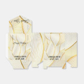 Ballotins Collection de lignes blanches et dorées florales m (Déplié)