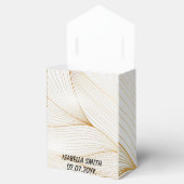 Ballotins Collection de lignes de feuilles blanches dorées m (Ouvert)