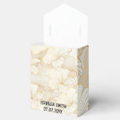 Ballotins Collection de lignes florales blanches or modernes (Ouvert)