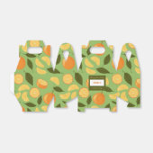 Ballotins Collection de Motifs de paniers de fruits - Orange (Déplié)